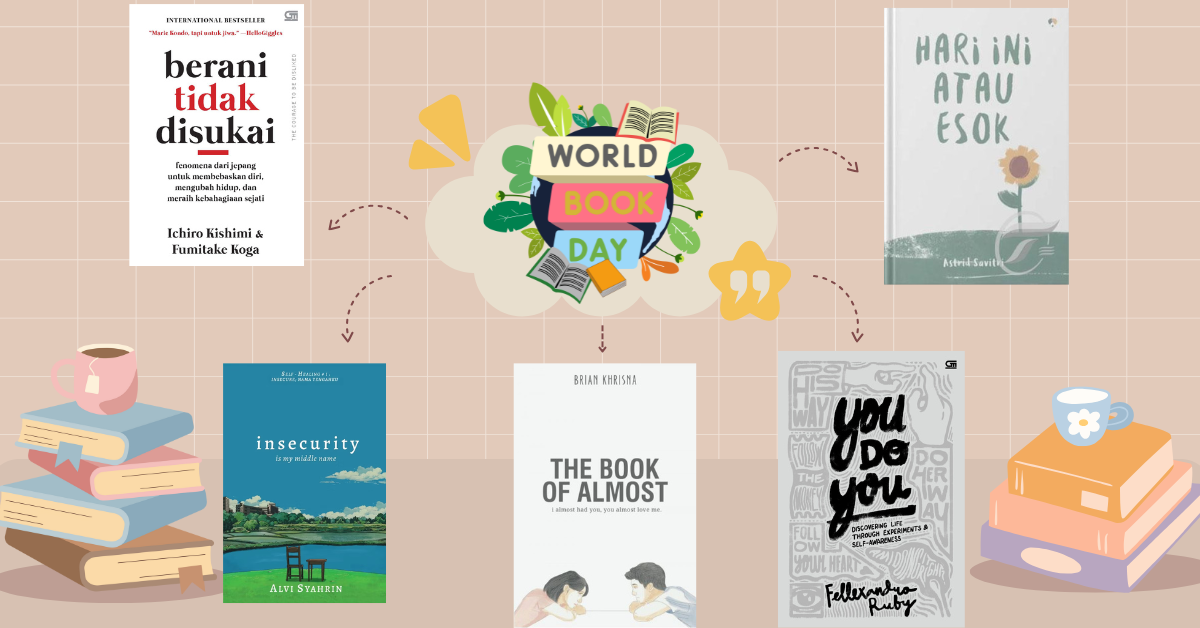 5 Buku Motivasi yang Wajib Dibaca Gen Z untuk Menyambut Hari Buku Sedunia